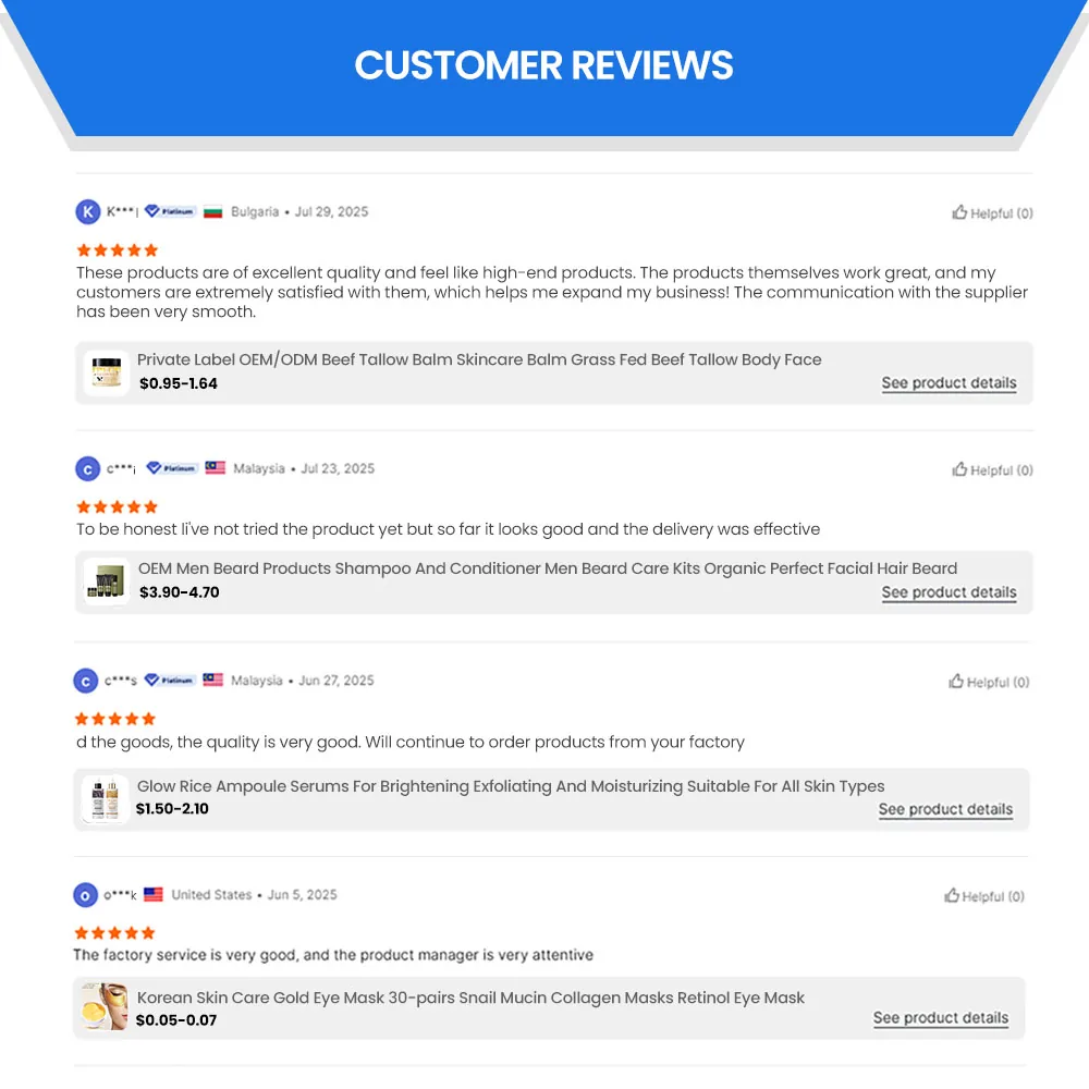 Verified customer review examples from Bulgaria, Malaysia and the United States